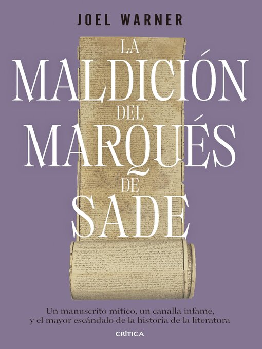 Title details for La maldición del Marqués de Sade by Joel Warner - Wait list